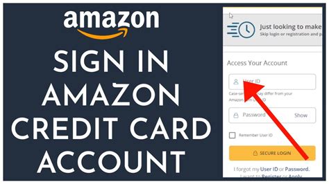 amazon credit card login.